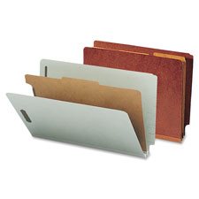 S2-Divider End Tab Classification Folders, Red