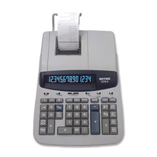 Picture of Victor VCT15706 Heavy-Duty Printing Calculator, Gray