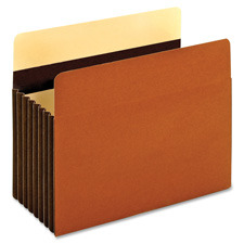 Heavy Duty Accordion File Pockets - Brown