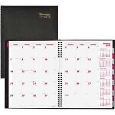 Coilpro Hard Cover Monthly Planners, Black - 11 x 8.5 in.