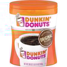 Picture of Folgers FOL01102 Dunkin Donuts Original Blend Ground Coffee - Brown