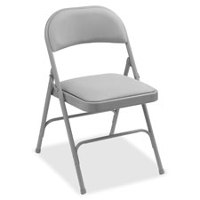 Padded Seat Folding Chairs, Black - 29.5 x 2 x 23.3 in.