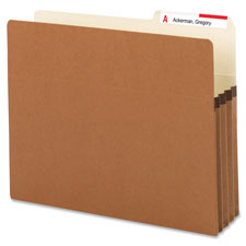 2 - 5 Cut Top Tab File Pockets - Red Rope