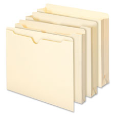 Straight Cut Reinforced Manila File Jackets - Manila
