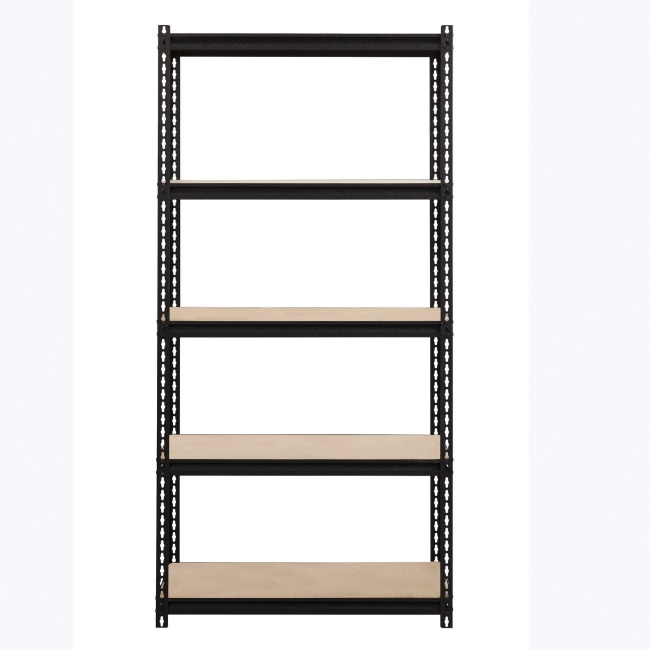Picture of Lorell LLR59697 2300 lbs Riveted Steel Shelving&#44; Black - 36 x 18 x 72 in.