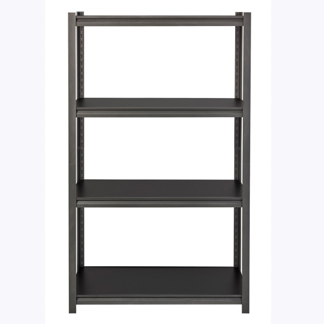 Picture of Lorell LLR59700 3200 lbs Riveted Steel Shelving&#44; Black - 36 x 18 x 60 in.
