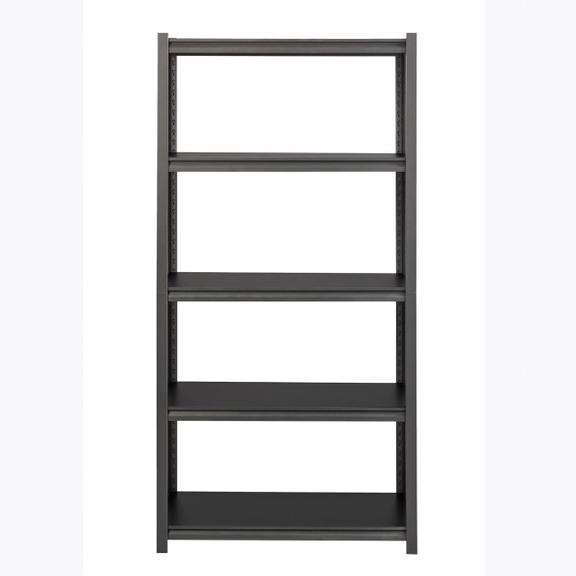 Picture of Lorell LLR59701 3200 lbs Riveted Steel Shelving&#44; Black - 36 x 18 x 72 in.