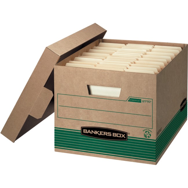 FEL Bankers Storage Boxes - Kraft - Medium Letter & Legal Size