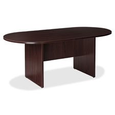 LLRPOC4872ES Prominence 2.0 Series Half-Racetrack Conference Table Top, Espresso - 72 x 48 x 1.5 in.