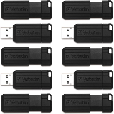 Picture of Verbatim VER70062 Verbatim Pinstripe USB Drive - Black