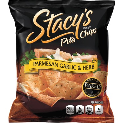 Stacys Baked Garlic & Herb Flavour Chips - Tan