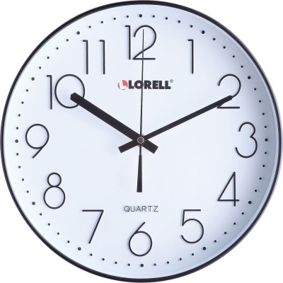 12 in. Quiet Wall Clock - Black