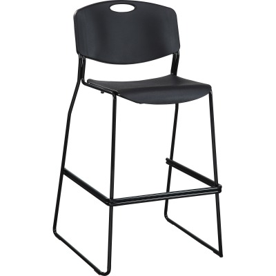 Heavy Duty Bistro Stack Chair - Black