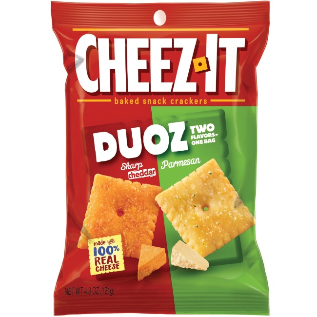 Picture of Keebler KEB57728 Cheez-It Duoz Cheddar & Parmesan Crackers&#44; Natural