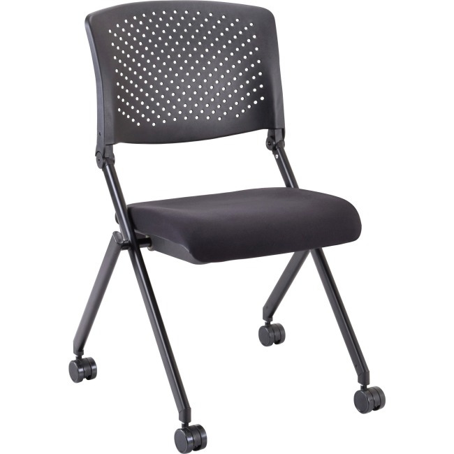 Picture of Lorell LLR41848 Nesting Folding Chair, Black