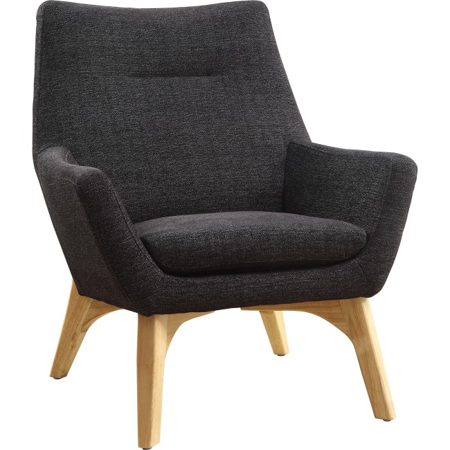Quintessence Collection Upholstered Chair, Black
