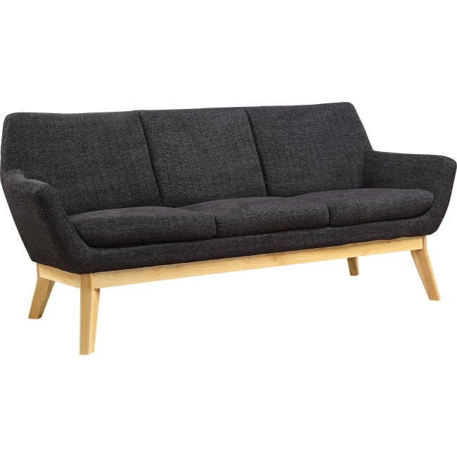 Quintessence Collection Upholstered Sofa, Black