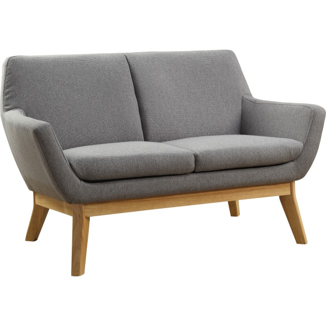 Quintessence Collection Upholstered Loveseat, Gray