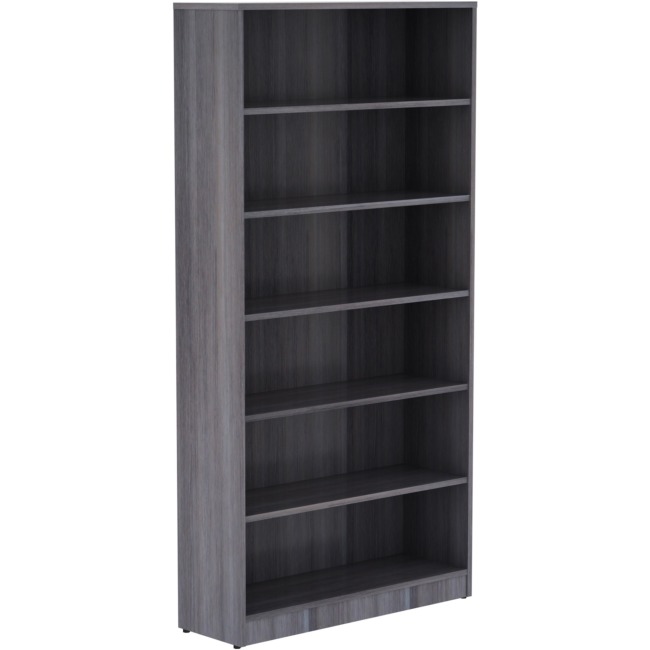 Weathered Charcoal Laminate Bookcase, Charcoal Gray - 72 x 36 x 12 in -  NewestEdition, NE2487772