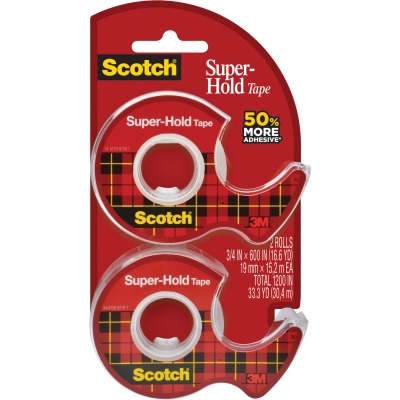 Picture of 3M MMM198DM2 0.75 x 50 ft. Scotch Super-Hold Tape&#44; Translucent