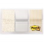 Picture of 3M MMM682METAL Sticky note Metallic Color Flags&#44; Metallic - 30 Sheets
