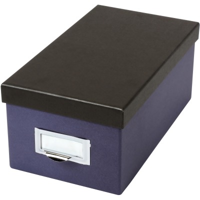 Oxford Index Card Storage Box, Indigo