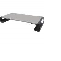 Kantek KTKMS720 3.2 x 19.1 in. Contemporary Monitor Riser, Black & Gray