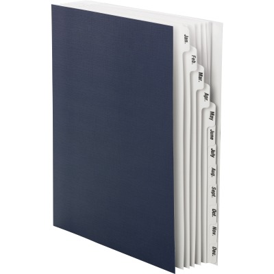 8.5 x 11 in. Monthly Desk File & Sorter, Blue