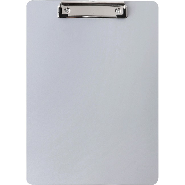 Picture of Business Source BSN49265 Plastic Clipboard - Sliver - 0.1 x 12.5 x 8.9 in.