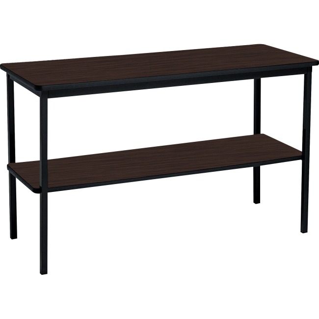Picture of Iceberg ICE69124 Lam Top Steel Legs Utility Table - Walnut - 48 x 18 x 30 in.