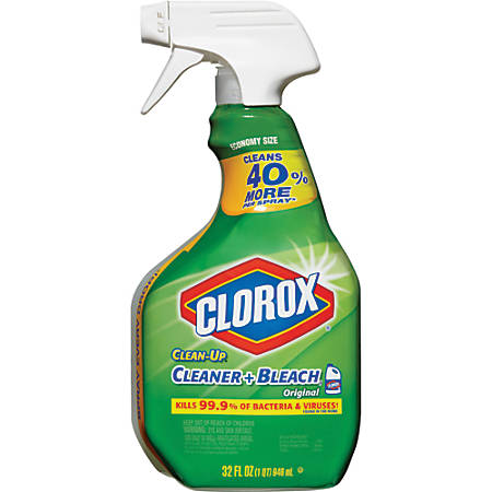 Clorox CLO31221 32 oz Clean-Up Cleaner Plus Bleach Spray, Original Scent, Multi Color -  The Clorox Company