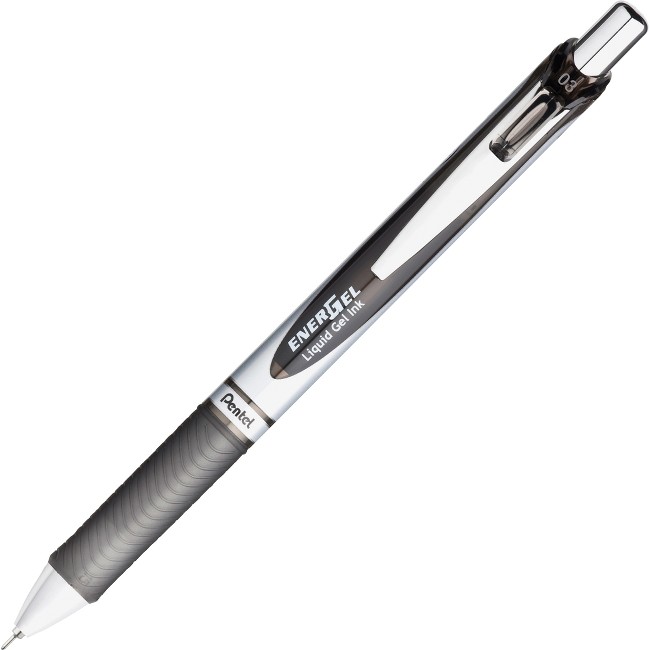 PENBLN73A Energel RTX 0.3 mm Tip Retractable Pen - Black