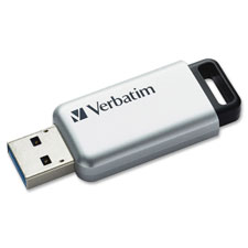 Picture of Verbatim VER70057 Store N - Go Secure Pro USB 3.0 Drive, Silver