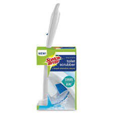 Picture of 3M MMM558SK4NPCT Scotch-Brite Disposable Toilet Scrubber System&#44; Blue & White