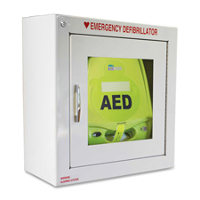 AED Plus Defibrillator Alarmed Wall Cabinet, White -  Zoll, ZO834153