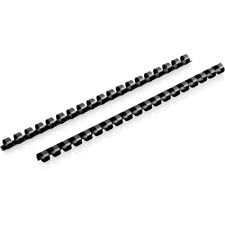 Picture of Mead MEA4000130 0.25 in. Comb Bind Binding Spines&#44; Black