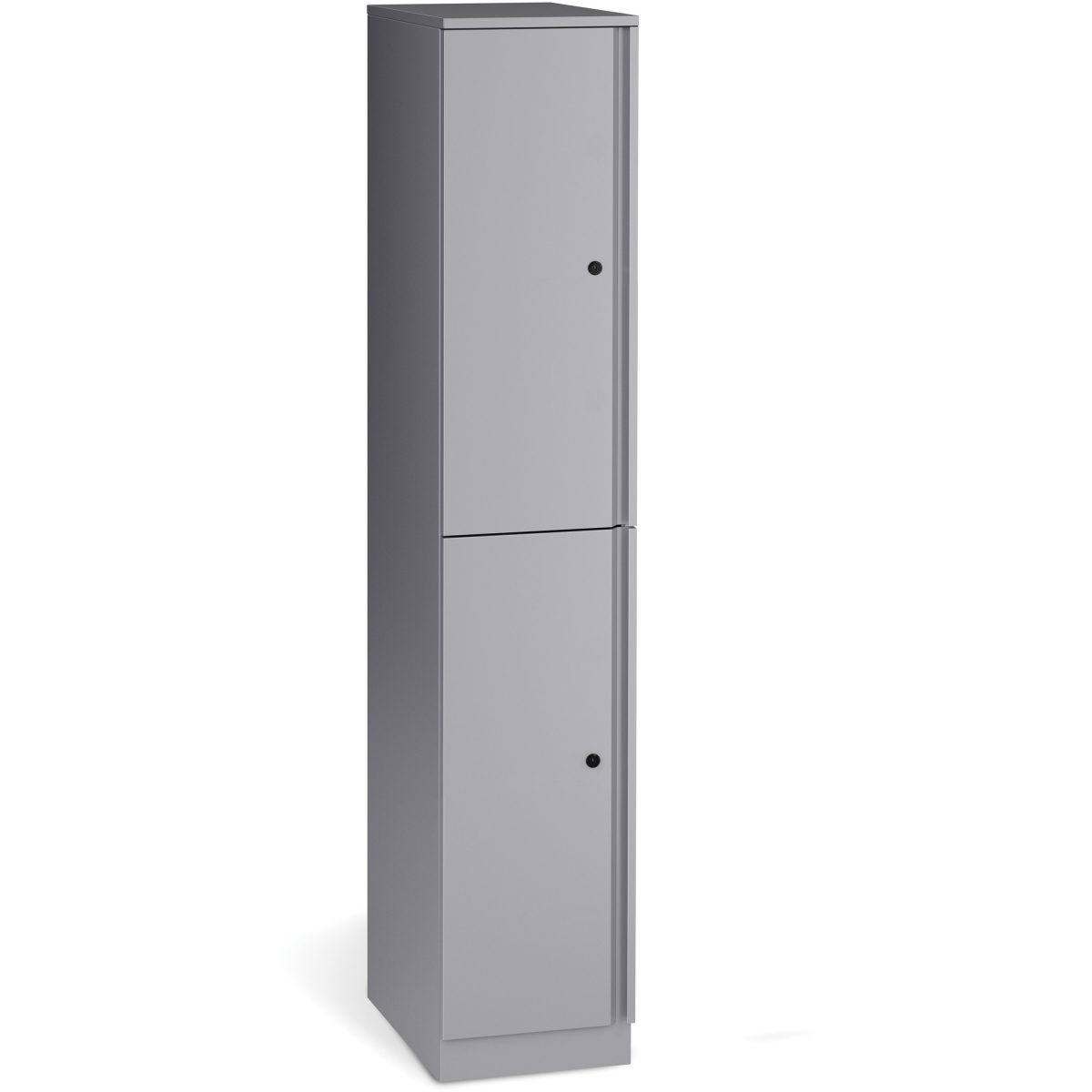 Picture of Lorell LLR01914 12 x 18 in. Trace Double Locker&#44; Metallic Silver
