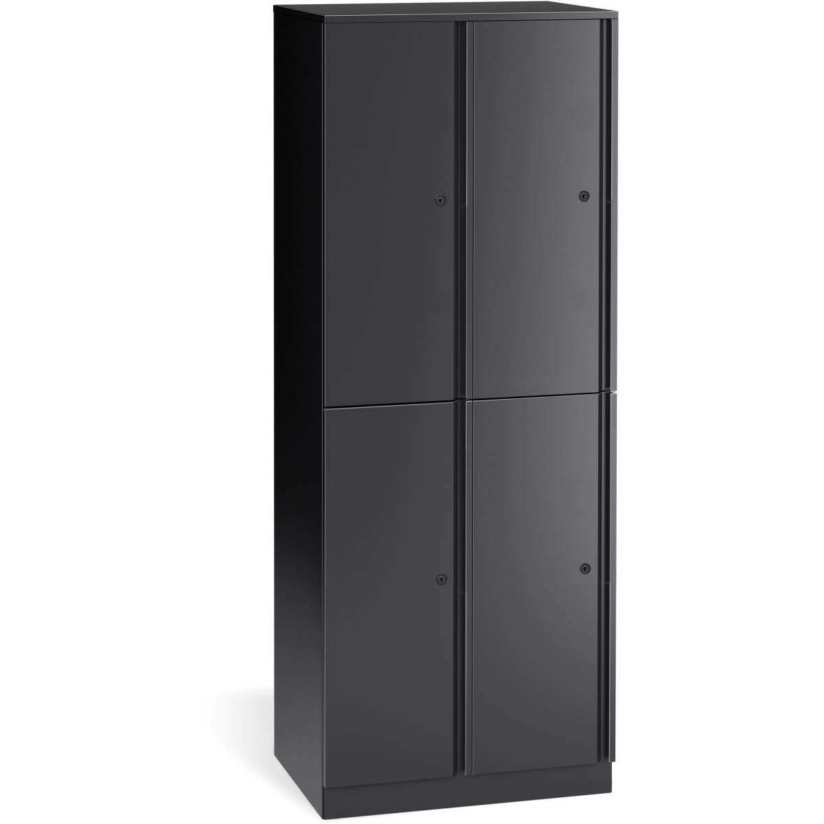 Picture of Lorell LLR01919 24 in. Trace Quad Locker&#44; Black