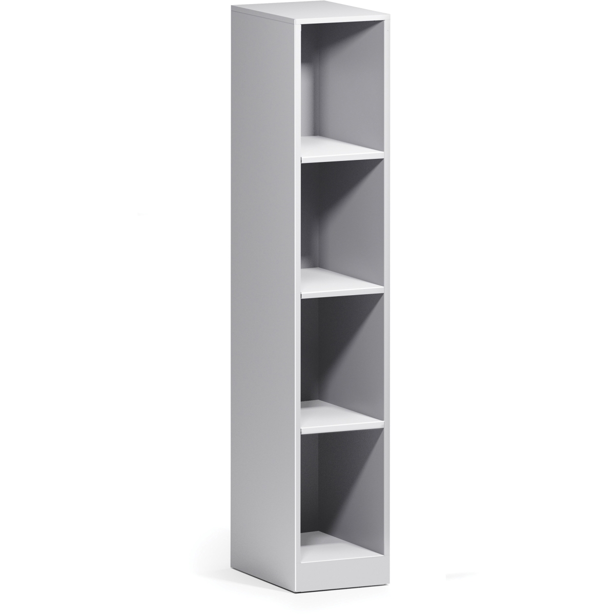 Picture of Lorell LLR01926 Trace Single Wide Four Opening Cubby&#44; Metallic Silver