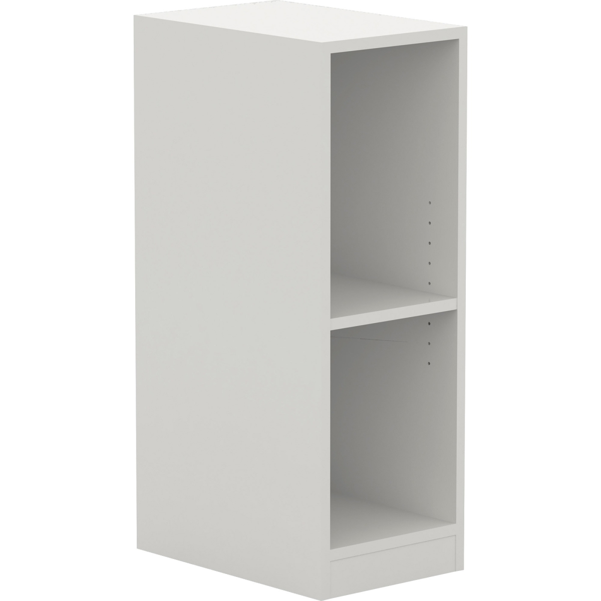 Picture of Lorell LLR42400 11.8 x 17.8 x 34.4 in. Single Cubby & Locker Storage Base&#44; White