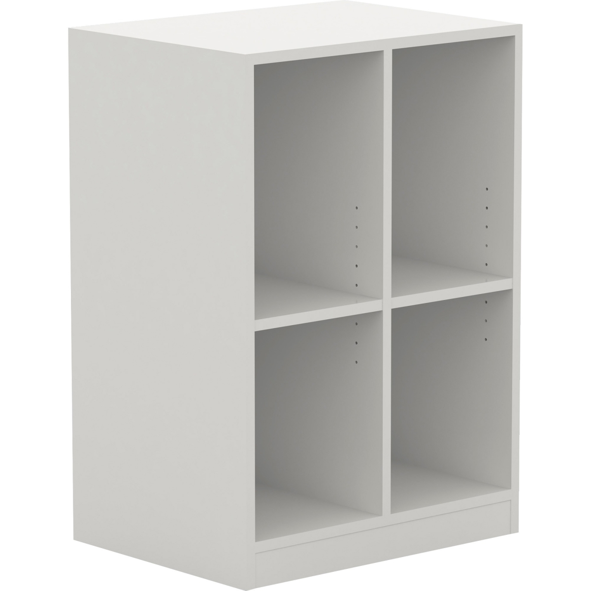 Picture of Lorell LLR42401 23.6 x 17.8 x 34.4 in. Double Cubby & Locker Storage Base&#44; White