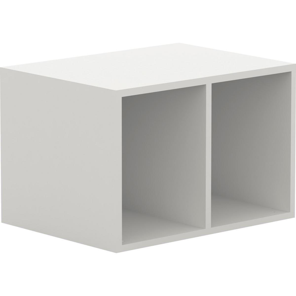 Picture of Lorell LLR42403 11.8 x 17.8 x 15.8 in. Double Cubby Storage Base Adder Unit, White