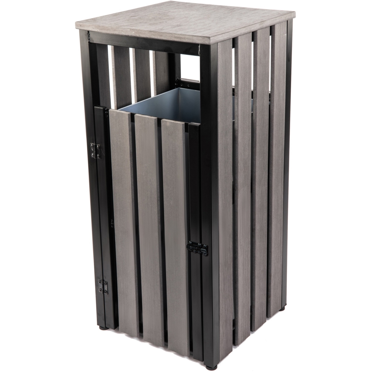 Outdoor Waste Bin with Ashtray, Charcoal