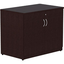 Essentials Laminate 2 Door Storage Cabinet, Espresso