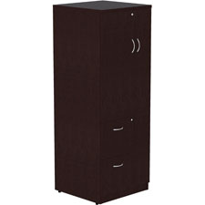 Essentials Laminate Tall Storage Cabinet, Espresso