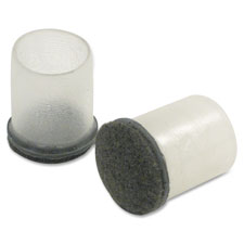 1 in. Clear Sleeve Floor Protectors, Clear