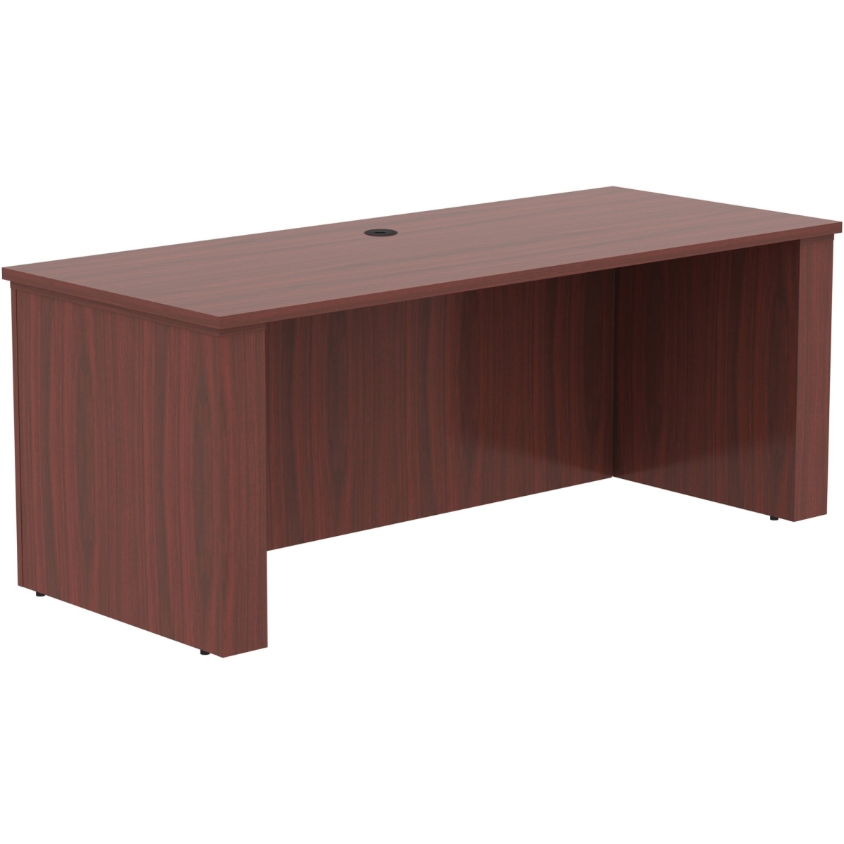 Picture of Lorell LLR69574 72 x 29 x 49 in. Essentials Sit to Stand Desk Shell&#44; Mahogany