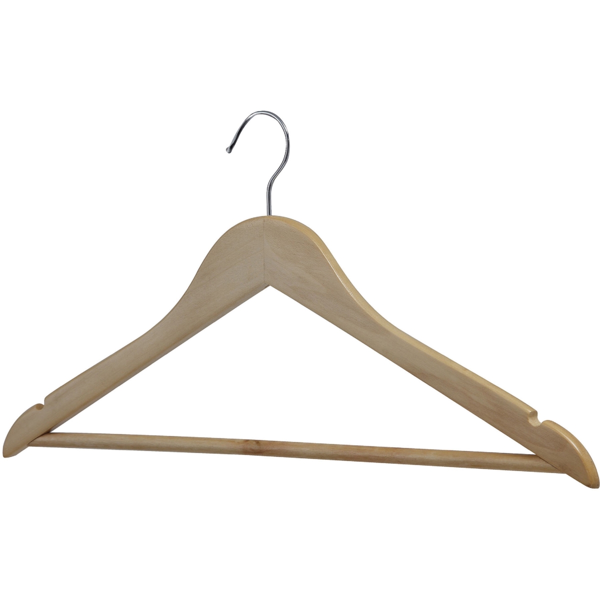 LLR01066 Wooden Coat Hanger, Natural