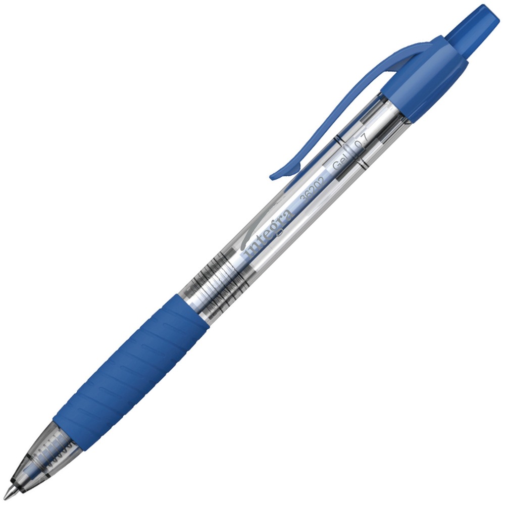 0.7 mm Retractable Gel Pen, Blue - 12 Count
