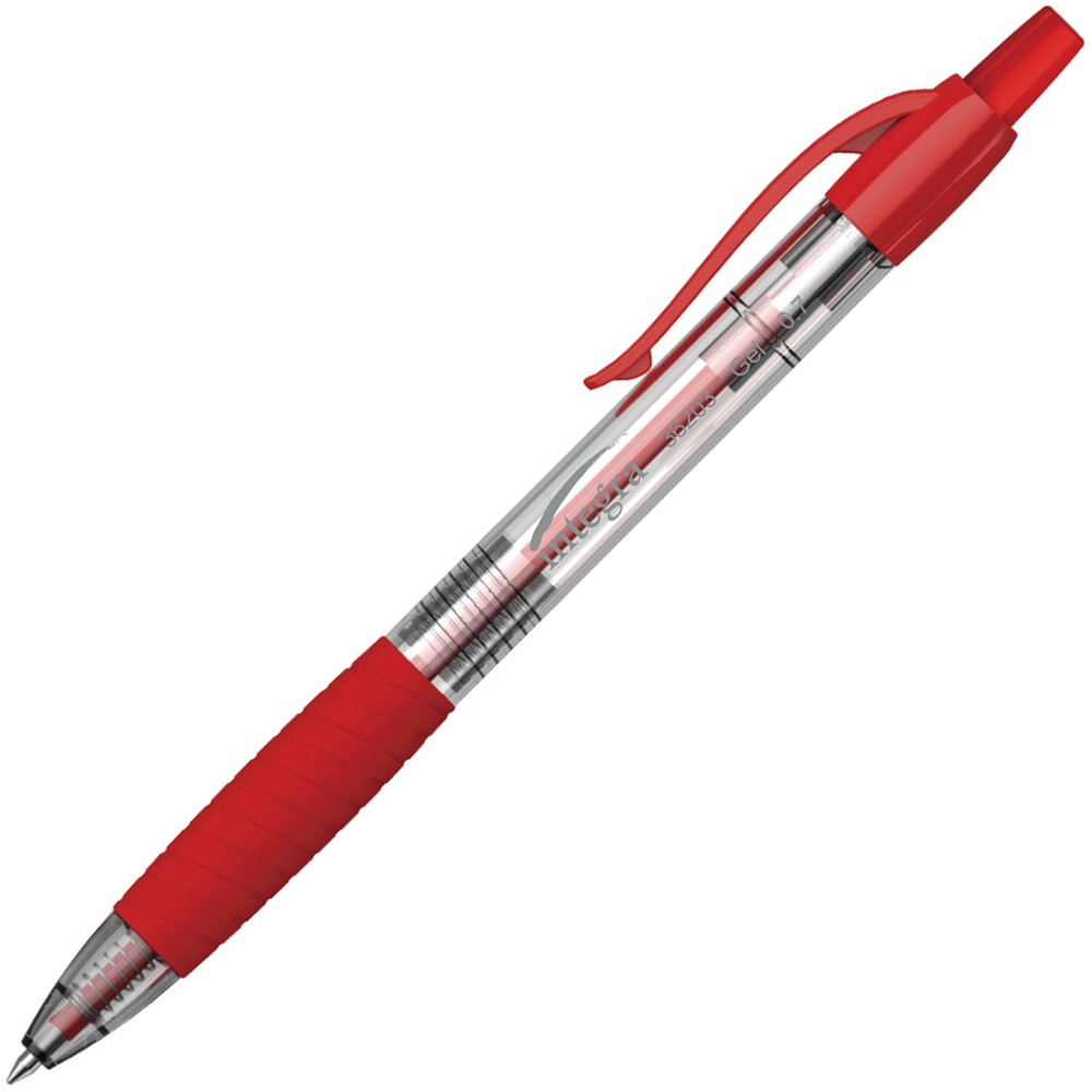 Picture of Integra ITA36203 0.7 mm Retractable Gel Pen&#44; Red - Pack of 3
